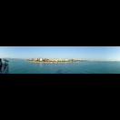 Blick vom Leanderturm auf den Bosporus links und das Marmarameer rechts